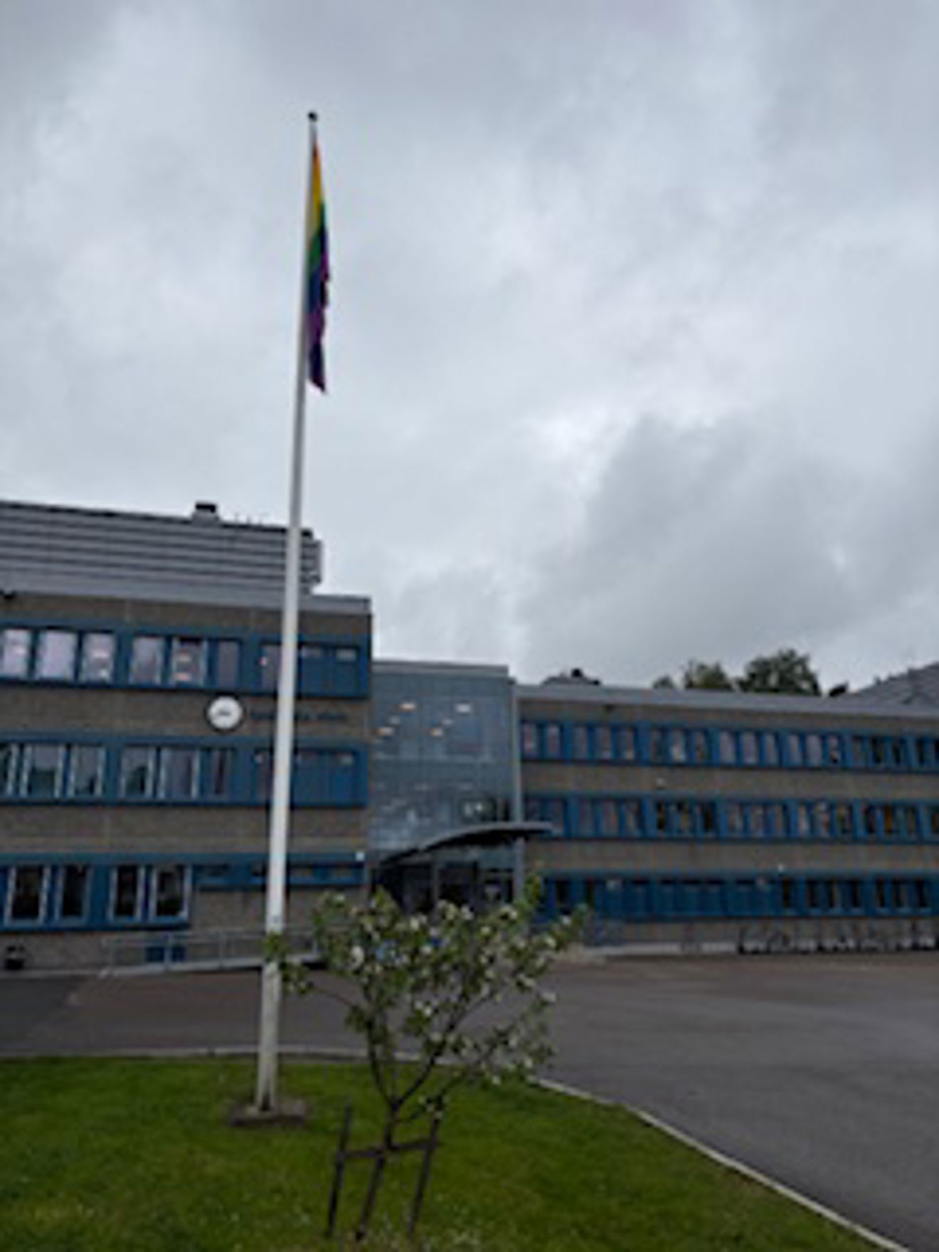 Et flagg på en stang Et flagg på en stang