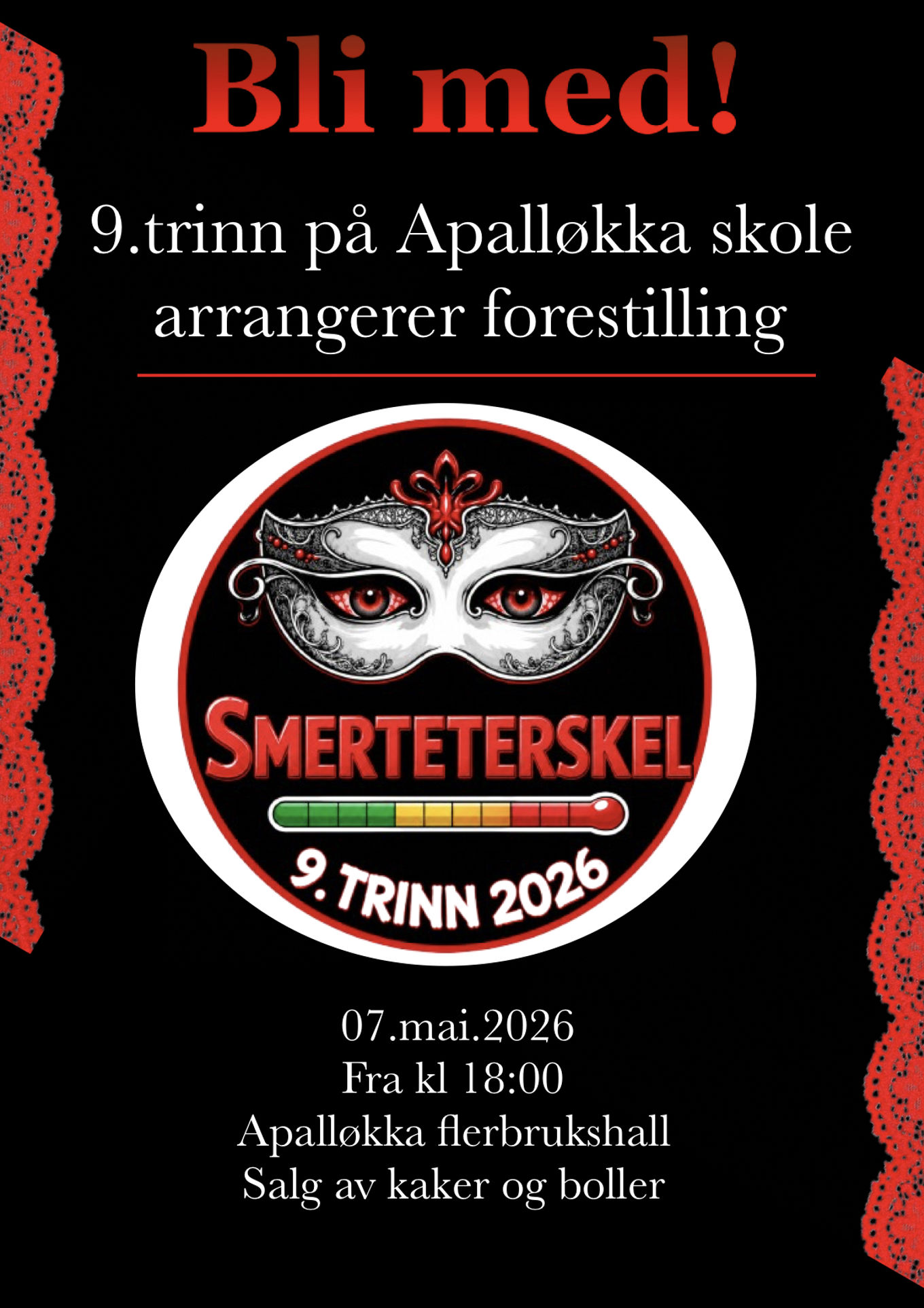 En rød og hvit logo
